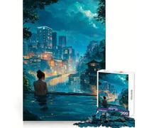 Rompecabezas Waterfront Onsen para Adultos, 1000 Piezas, Creativo, para aliviar el estrés, Divertido, con Bordes precisos, Ideal para una Navidad inolvidable (38x26cm)