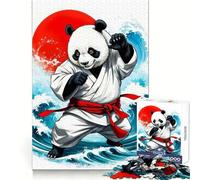 Rompecabezas Way of The Panda de 1000 Piezas para Adultos Mejora la Memoria Recreación Tranquila Corte de Calidad Regalo Memorable (38x26cm)