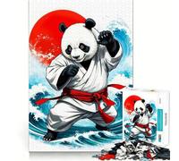 Rompecabezas Way of The Panda para Adolescentes 1000 Piezas Divertido Juego de Memoria Superficie Lisa sin Rebabas Regalo de cumpleaños Juguete para ejercitar la Mente (50x75cm)