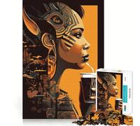 Rompecabezas We Love Coffee de 1000 Piezas Juego para ejercitar la Mente Artesanía de Corte experta Un pasatiempo Fascinante para los Momentos de Ocio (50x75cm)