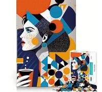 Rompecabezas We Love Coffee de 1000 Piezas Juego para ejercitar la Mente Artesanía de Corte experta Un pasatiempo Fascinante para los Momentos de Ocio (38x52cm)