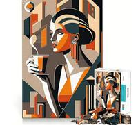 Rompecabezas We Love Coffee de 1000 Piezas para Adultos Juego Divertido y fácil de armar Ideal para divertirse en Familia (38x52cm)