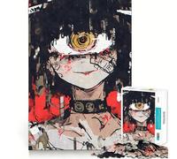Rompecabezas Weirdcore de Chica Anime de Ojos Grandes para Adultos 1000 Piezas Juego de Memoria Cerebral Cortado con láser para un Ajuste Perfecto aliviar el estrés (38x26cm)