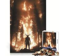 Rompecabezas Wendigo Forest Fire Guardian de 1000 Piezas para Adolescentes Desarrolla la lógica y la Capacidad de concentración UNE Piezas con precisión Un excelente (50x75cm)
