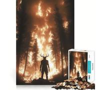 Rompecabezas Wendigo Forest Fire Guardian para Adolescentes 1000 Piezas Juego para estimular la Mente Montaje Firme y Seguro Actividad para Fortalecer los Lazos Familiares (38x26cm)
