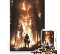 Rompecabezas Wendigo Forest Fire Guardian para Adolescentes, 1000 Piezas, Memory Power, pasatiempo Relajante, Ajuste, Acogedor, (38x52cm)