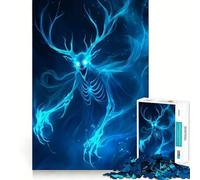Rompecabezas Wendigo Monster de 1000 Piezas para Adultos Juego de Memoria Cerebral Encaje Huecos Actividad Relajante para un Descanso Mental (50x75cm)