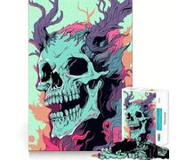 Rompecabezas Wendigo Pastel Vector Art de 1000 Piezas para Adolescentes Actividad Divertida para estimular la Mente de Alta precisión para Recortar y Relajarse (50x75cm)