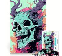 Rompecabezas Wendigo Pastel Vector Art para Adultos 1000 Piezas Juego de Memoria Cerebral Corte láser para un Ajuste Perfecto aliviar el estrés (38x26cm)