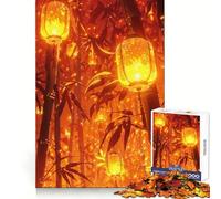 Rompecabezas When The Lantern Light Teenager de 1000 Piezas con Poder de Memoria, pasatiempo Relajante, Ajuste, Acogedor, (38x52cm)