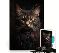 Rompecabezas Whiskered Snow de 1000 Piezas Juguete de construcción Focus Ajuste Firme Montaje Seguro Juguete de Entretenimiento para Interiores (38x52cm)