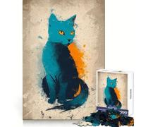 Rompecabezas Whiskers of Elegance de 1000 Piezas para Adultos Agudeza Mental Un pasatiempo Relajante Ajuste preciso Un Regalo Ideal para Las Fiestas (50x75cm)