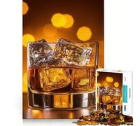 Rompecabezas Whiskey on The Rocks 1000 Think Boost Game Tight Lock No Loose Pieces Interactive Brain Challenge para el hogar (50x75cm)