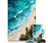 Rompecabezas Whispers of The Surf para Adultos 1000 Piezas Juego para estimular la Mente tamaño Uniforme Piezas precisas Ideal para Viajar ejercitar la Mente (38x52cm)