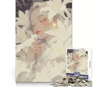 Rompecabezas White Lily Dream de 1000 Piezas para Adolescentes Desarrolla la Capacidad analítica, facilita la relajación y Tiene un Acabado Impecable (38x26cm)