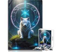 Rompecabezas White Wolf de 1000 Piezas para Adolescentes, Juego de Aprendizaje de Pensamiento estratégico, Regalo Ideal para Cualquier Evento, tamaño 38x26cm