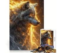 Rompecabezas White Wolf Energy para Adolescentes, 1000 Piezas, para desarrollar la concentración, la Capacidad de relajación y el Buen Encaje Un Regalo Memorable (38x52cm)
