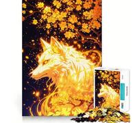 Rompecabezas White Wolf Spirit de 1000 Piezas para Adultos Juego de Habilidad Mental Corte láser para un Ajuste Actividad gratificante para días lluviosos (50x75cm)