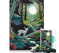 Rompecabezas Wild Forest de 1000 Piezas,diversión con Memoria,Superficie Lisa y sin Rebabas,un desafío entretenido para el Tiempo Libre (38x26cm)