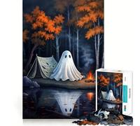 Rompecabezas Wild Ghost Camp de 1000 Piezas Diversión con Memoria Superficie Lisa y sin Rebabas Un desafío entretenido para el Tiempo Libre (50x75cm)