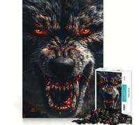 Rompecabezas Wild Wolf 1000,Juego Mental Divertido,Piezas de Ajuste preciso,Actividad Relajante para Grupos en Interiores (38x26cm)