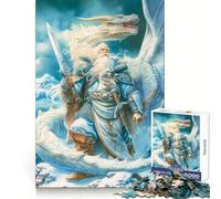 Rompecabezas Winter Dragon Lord para Adolescentes, 1000 Piezas, para desarrollar la concentración, Relajarse y Jugar a entrelazar Un Regalo Memorable (50x75cm)