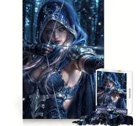 Rompecabezas Winter Warrior de 1000 Piezas para Adultos Recuerde la Potencia, luz, Disfrute, Bordes precisos, Regalo significativo (38x26cm)