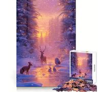 Rompecabezas Winter Wonderland de 1000 Piezas para Adolescentes Desarrolla la Memoria y la Capacidad de Recordar Un Escape Relajante Bordes definidos Un Acogedor (38x52cm)
