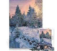 Rompecabezas Winter Wonderland para Adolescentes, 1000 Piezas, estimula la Memoria, Entretenimiento Casual, Corte de Calidad, Regalo de cumpleaños (50x75cm)