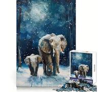 Rompecabezas Winters Gentle Giants de 1000 Piezas para Adolescentes Desarrolla la Memoria y la Capacidad de Recordar Un Escape Relajante Bordes definidos Un Acogedor (38x52cm)