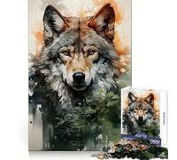 Rompecabezas Wolf Folk de 1000 Piezas Ideal para Entrenar, Relajarse y divertirse Bordes definidos Regalo conmovedor (38x52cm)