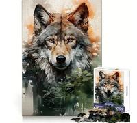 Rompecabezas Wolf Folk de 1000 Piezas para Adultos Mejora la Memoria Recreación Tranquila Corte de Calidad Regalo Memorable (50x75cm)