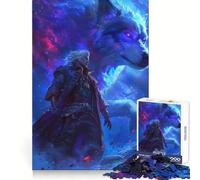 Rompecabezas Wolf Guardian de 1000 Piezas para Adultos Estimula la Mente, Alivia el estrés y es Divertido Bordes precisos Un Regalo Encantador (38x26cm)