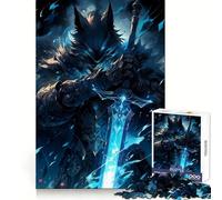 Rompecabezas Wolfknight para Adultos, 1000 Piezas, Creativo, para aliviar el estrés, Divertido, con Bordes precisos, Ideal para una Navidad inolvidable (38x26cm)