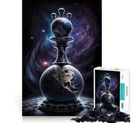 Rompecabezas World of Chess de 1000 Piezas para Adolescentes,Juego de Entrenamiento cognitivo,Ajuste, Compacto,Divertido para Jugar en Familia (38x26cm)