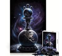 Rompecabezas World of Chess para Adolescentes de 1000 Piezas Poder de Recuerdo, Placer Relajante, Bordes precisos, Sorpresa de cumpleaños (50x75cm)