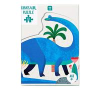 Rompecabezas y póster con Forma de Dinosaurio en Forma de braquiosaurio Azul de 52 Piezas | para niños, niños | Dinosaurios jurásicos, Regalo de cumpleaños