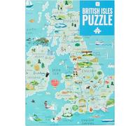 Rompecabezas y póster de Las Islas británicas del Mapa del Reino Unido Azul de 1000 Piezas | Viajes de Lugares de interés de Gran Bretaña | Regalo de cumpleaños, Inglaterra