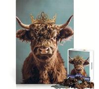 Rompecabezas Yak King Pastel Crown de 1000 Piezas para Adolescentes Entrenamiento de concentración, Escape Tranquilo, unión Perfecta, Regalo considerado (38x26cm)