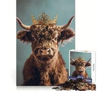 Rompecabezas Yak King Pastel Crown de 1000 Piezas para Adolescentes Mejora la Memoria, Tiempo Libre Divertido, Corte de Calidad, Regalo Elegante de Navidad (50x75cm)