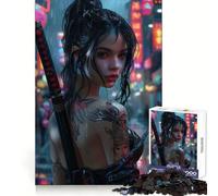 Rompecabezas Yakuza Girl Beauty de 1000 Piezas para Adolescentes, Ideal para desarrollar el Cerebro, Relajarse, Limpiar y armar Regalo navideño cálido (50x75cm)
