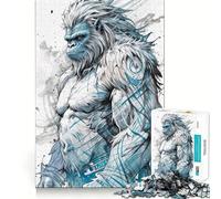 Rompecabezas Yeti Illustration de 1000 Piezas Juego cognitivo y Divertido con Estructura de Encaje preciso Actividad para Fortalecer los Lazos Familiares (50x75cm)