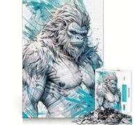 Rompecabezas Yeti Illustration para Adultos,1000 Piezas,Juego para estimular la Mente,Piezas de Ajuste preciso,Actividad Relajante para Grupos en Interiores (50x75cm)