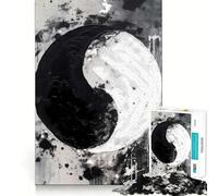 Rompecabezas Yin y Yang de 1000 Piezas Entrenamiento de Memoria Diversión Superficie Lisa y sin Rebabas Un desafío entretenido para el Tiempo Libre (38x52cm)