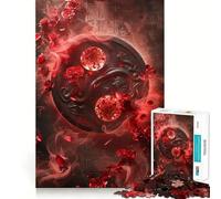 Rompecabezas Yin y Yang de 1000 Piezas para Adultos Juego para Mejorar la Memoria Calidad Profesional Actividad de Corte Que fomenta la conmovedora convivencia (38x26cm)