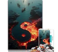 Rompecabezas Yin y Yang para Adultos 1000 Piezas para Adultos y Adolescentes un Juego desafiante y Familiar Que Permite interactuar Entre Padres e Hijos (50x75cm)