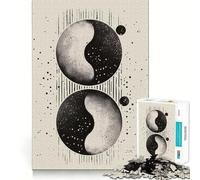Rompecabezas Yin Yang Cosmos de 1000 Piezas para Adultos Juego para Mejorar la Memoria Calidad Profesional Actividad de Corte Que fomenta el Buen Humor y la conmovedora convivencia (38x52cm)