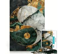 Rompecabezas Yin Yang Kintsugi para Adultos de 1000 Piezas,Juego de Memoria,Ajuste, Compacto,Ideal para Disfrutar en Familia (50x75cm)