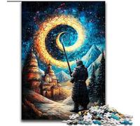 Rompecabezas Yin Yang Ninja de 1000 Piezas para Adolescentes, Juguetes de Entretenimiento Familiar, Toda la Familia (tamaño 50x75cm)