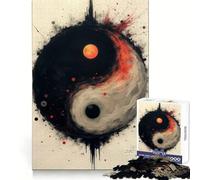 Rompecabezas Yin Yang Universe de 1000 Piezas para Adolescentes Desarrollo de Habilidades analíticas, escapada Tranquila, unión (50x75cm)